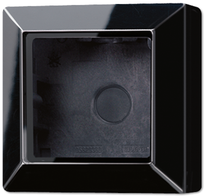 Коробка для накладного монтажа Jung AS 500 черный 1-ая AS581ASW
