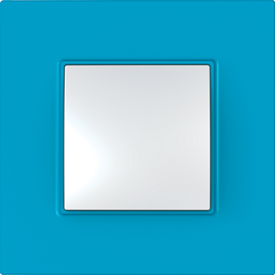 Рамка Schneider Electric Unica Quadro Голубика 1 пост MGU4.702.26