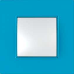 Рамка Schneider Electric Unica Quadro Голубика 1 пост MGU4.702.26