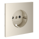 Накладка для розетки с заземлением и защитными шторками, S70 (кашемир)