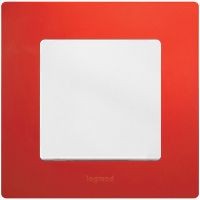 Рамка Legrand Etika Красный 1-постовая 672531