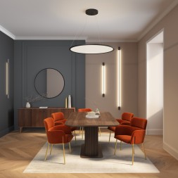 Светильник настенный TRIXRAY, 9Вт, 1200?мм, 3000К, алюминий, черный