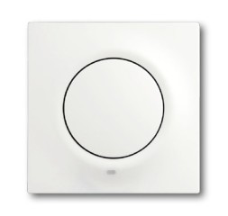 Клавиша ABB Impuls белый бархат для 1-клавишного выключателя/переключателя/кнопки с лампой подсветки и красной линзой 2CKA001753A0189 1789-774-101