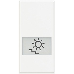 Клавиши Bticino Axolute Белый с подсвечиваемыми символами для выключатель в дизайне AXIAL - 1 модуль, подсветка лестницы HD4921LB