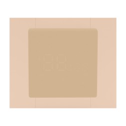 Регулятор теплого пола с модулем WI-FI, TWDM-Дымчатый (ВИД С ПЕСОЧНОЙ РАМКОЙ)