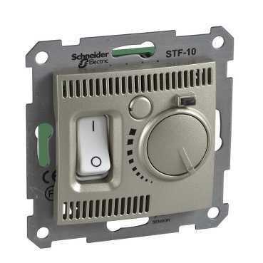 Термостат Schneider Electric Sedna титан теплый пол SDN6000368