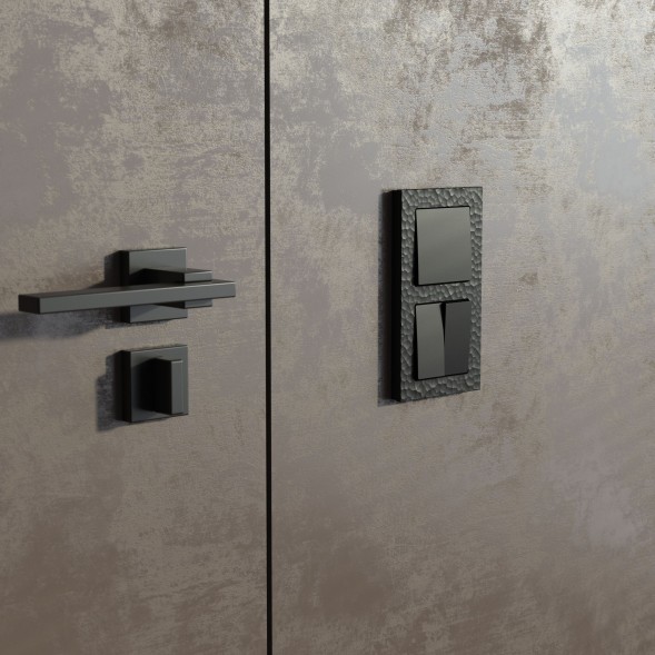 Рамка из поликарбоната на 2 поста Hammer черный W0022408