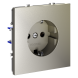 Розетка встраиваемая VOLTUM S70 с заземлением 16А, (шелк)