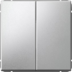 Двухклавишный выключатель (Алюминий) Schneider Electric Systeme Art Gallery GAL000351