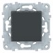 Переключатель Schneider Electric Unica Studio Антрацит 1-клавишный, перекрестный, сх. 7 10 AX, 250В NU520554
