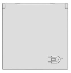 Розетка ABB Zenit серебристый SCHUKO с заземлением с крышкой со шторками 16А / 250В 2CLA228810N1301 N2288.1 PL