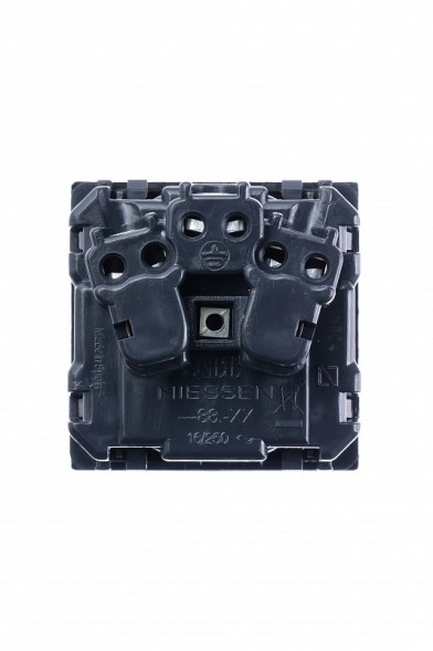 Розетка ABB Zenit серебристый SCHUKO с заземлением с крышкой со шторками 16А / 250В 2CLA228810N1301 N2288.1 PL