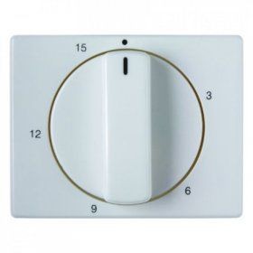 Центральная панель Berker R.1 Berker Arsys полярная белизна с блеском с регулировкой для механических таймеров 16340069