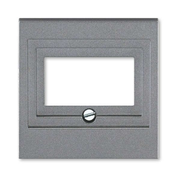 Накладка ABB Levit сталь для розеток USB / HDMI / VGA 2CHH290040A4069 5014H-A00040 69
