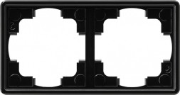 Рамка Gira S-color Черный 2 поста 021247