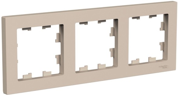 ATN001203 Рамка AtlasDesign Песочный 3-постовая Schneider Electric