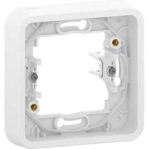 Рамка Schneider Electric 1 пост с винтами Mureva Styl IP55 Белый MUR39108