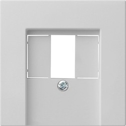 0276015 Накладка телефонной розетки TAE+Стерео+USB, серый матовый Gira