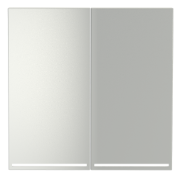 Клавиши для выключателя/переключателя двухклавишного с подсветкой, S70 (сталь)