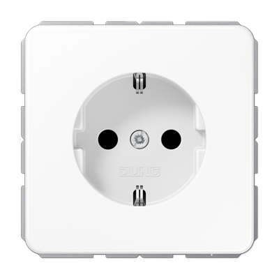 Розетка Jung CD серия белая Штепсельная SCHUKO 16A 250V~ с защитой от детей CD1520KIWW