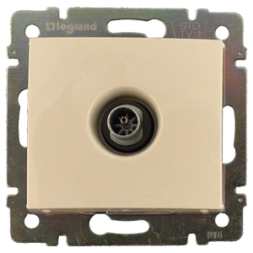 Розетка TV Legrand Valena Слоновая кость оконечная 10 дБ 774330