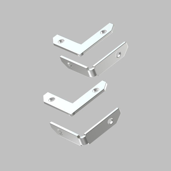 Комплект угловых соединителей трека SMART ONE, алюминий TR2027-AL