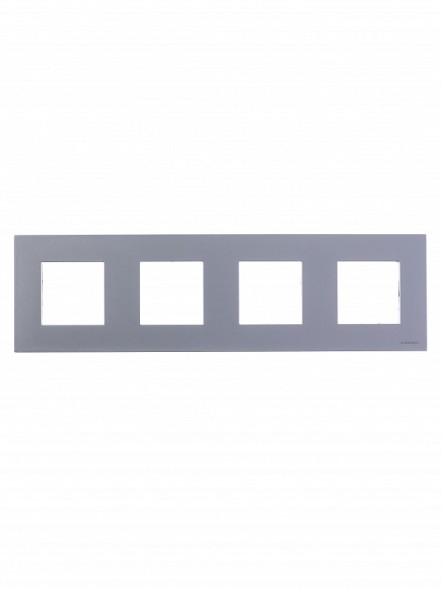 Рамка ABB Zenit Альпийский белый 4 поста 2CLA227400N1101 N2274 BL