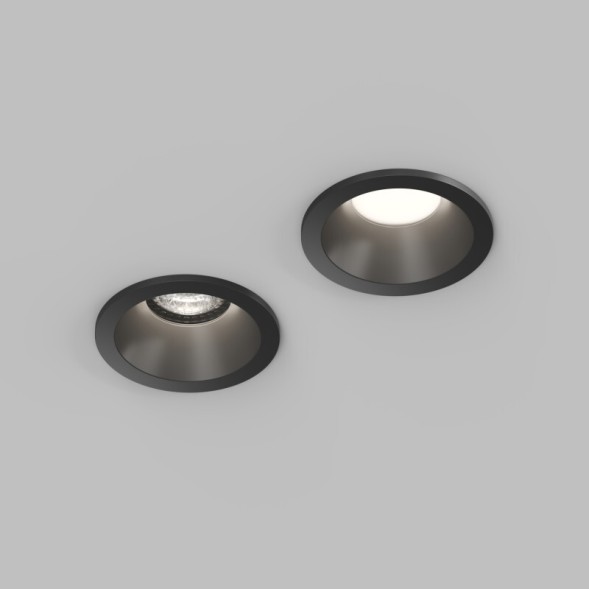 Точечный встраиваемый влагозащищенный светильник COVE DK2130-BK