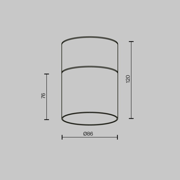 Потолочный светильник Technical C094CL-GX53-BS