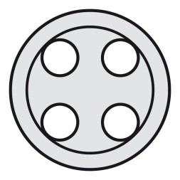 Лицевая панель Legrand Celiane титан для аудиорозетки 4х &quot;бананы&quot; 068532