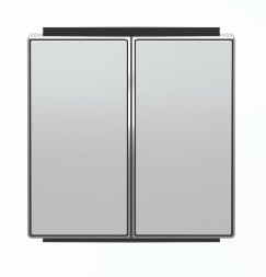 Клавиша ABB Sky серебряный для 2-клавишных выключатель+переключатель артикул 8142 2CLA854200A1301 8542 PL