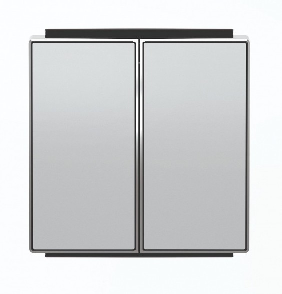 Клавиша ABB Sky серебряный для 2-клавишных выключатель+переключатель артикул 8142 2CLA854200A1301 8542 PL