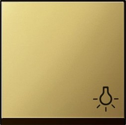 Клавиша Gira Латунь с символом &quot;свет&quot; 0285604