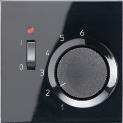 Крышка Jung LS серия Черный для термостата LSTR231PLSW