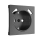 Накладка для розетки USB (графит рифленый) Werkel W1179504