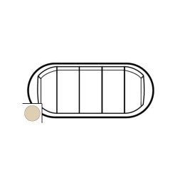 Лицевая панель Legrand Celiane слоновая кость переключателя на 2 направления с 5 Клавишами 066203