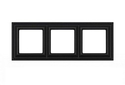 Рамка Jung ECO Profi Deco черный матовый 3 поста EPD483SWM