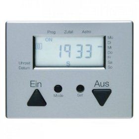 Таймер Berker Arsys стальной лак с дисплеем 17369004