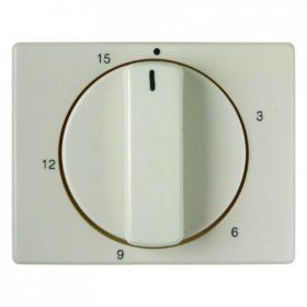 Центральная панель Berker R.1 Berker Arsys белый с блеском с регулировкой для механических таймеров 16340002