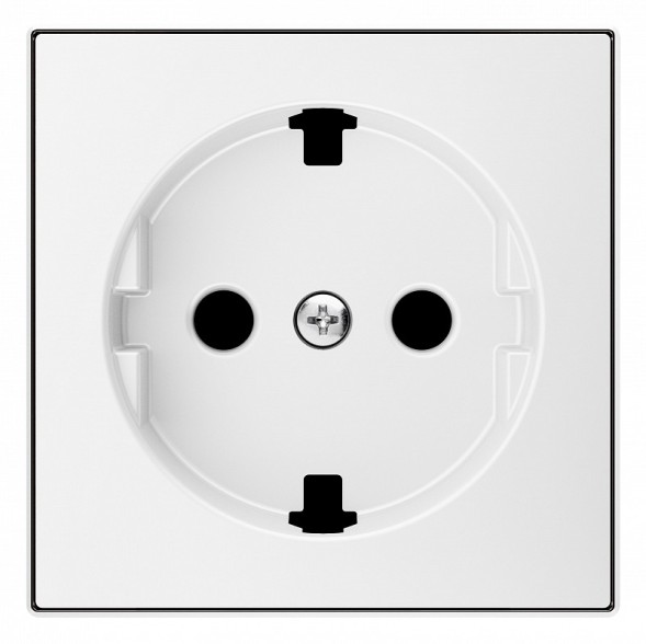 Накладка ABB Sky белый для розеток 2Р+Е с плоской поверхностью 2CLA858890A1101 8588.9 BL