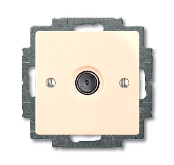 ТВ-розетка ABB Basic 55 слоновая кость 1очная (единственная) 2CKA001724A4280 1743-01-92-507