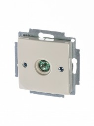 ТВ-розетка ABB Basic 55 слоновая кость 1очная (единственная) 2CKA001724A4280 1743-01-92-507