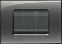 Рамка Bticino LivingLight Квадрат Лондонский туман двухмодульная LNA4802KF