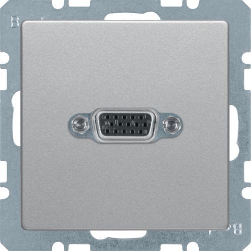 Розетка VGA-PCB Berker Q.1 алюминиевый с эффектом бархата 3315416084
