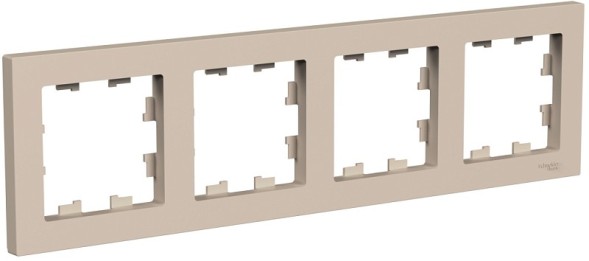 ATN001204 Рамка AtlasDesign Песочный 4-постовая Schneider Electric
