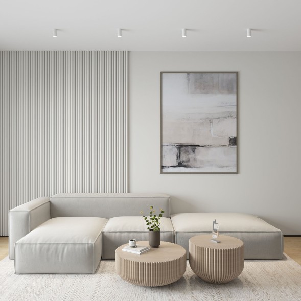 DK2008-WH Светильник накладной IP 20, 50 Вт, GU10, белый, алюминий