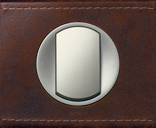 Рамка Legrand Celiane Кожа/Текстиль Кожа коричневая 1 пост 069401