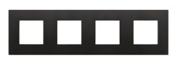 Рамка ABB Zenit Антрацит 4 поста 2CLA227400N1801 N2274 AN
