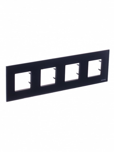 Рамка ABB Zenit Антрацит 4 поста 2CLA227400N1801 N2274 AN