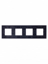 Рамка ABB Zenit Антрацит 4 поста 2CLA227400N1801 N2274 AN